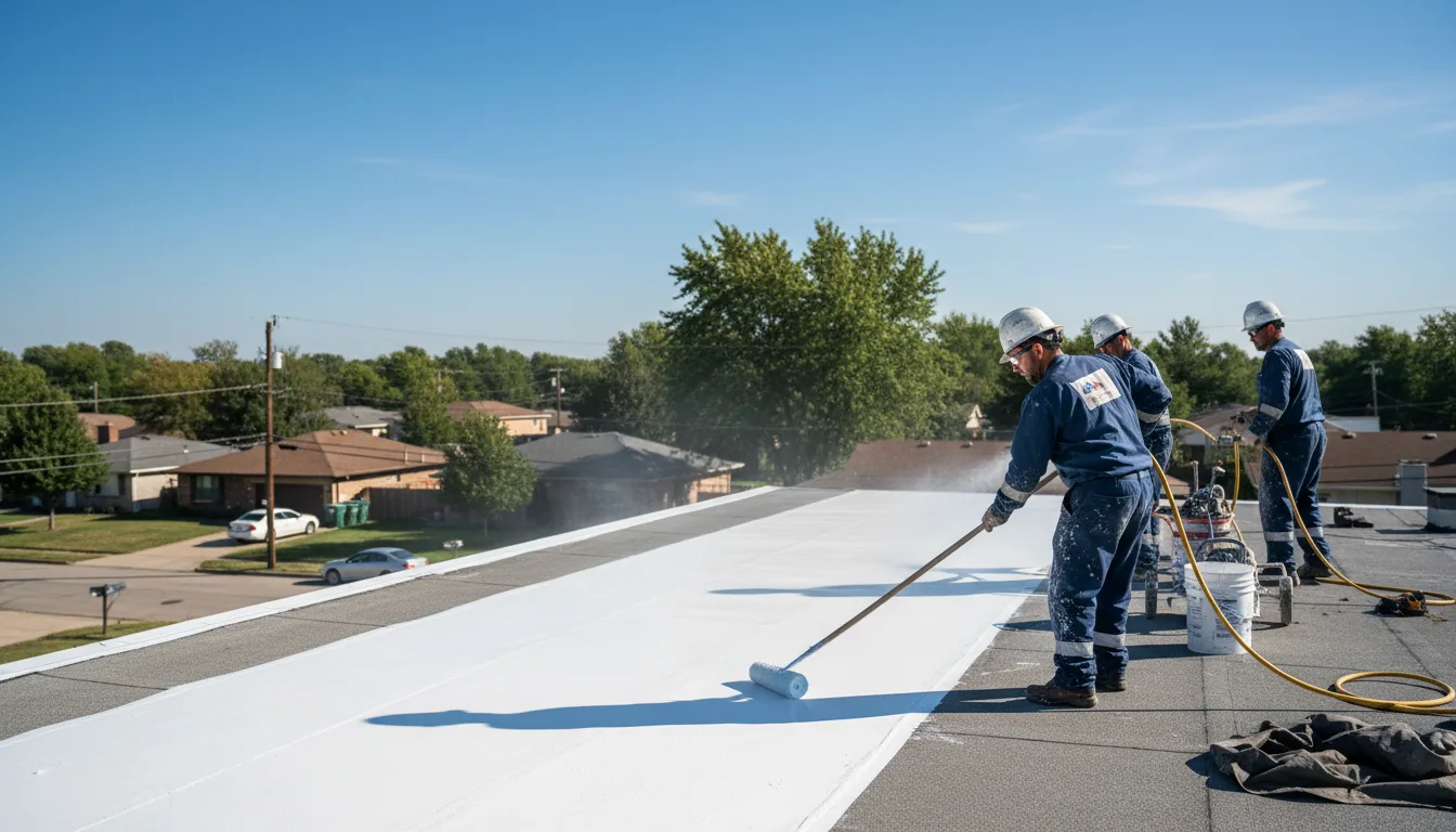 Commercial roof coating in Zwolle, LA near me